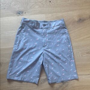 Walter Hagen Gray and Pink Flat Front Shorts